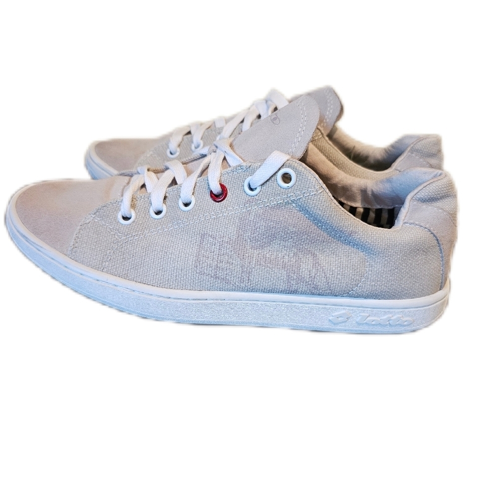LOTTO women canvas sneakers beige size 7.5 US 38 Eur